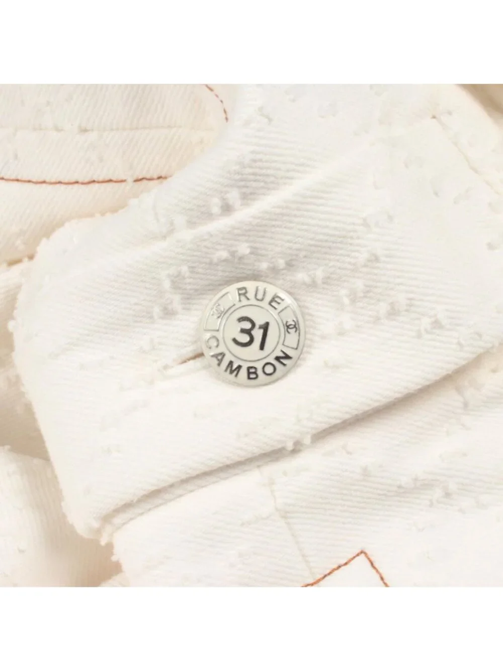 Chanel Dress CC Logo Button Cotton